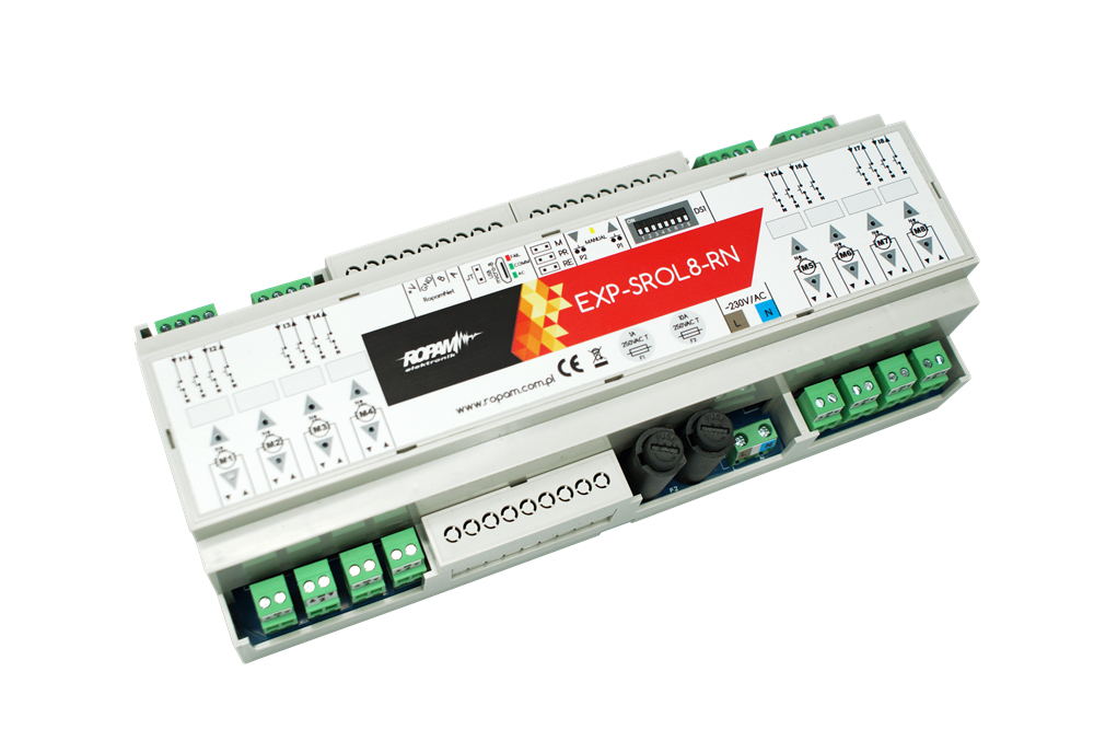 exp-srol8-rn-3s EXP-SROL8-RN sterownik rolet i żaluzji fasadowych - Ropam Elektronik